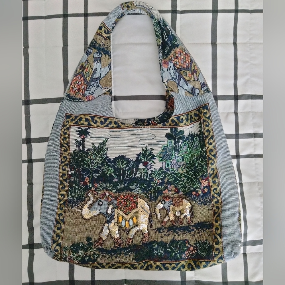 Beaded Tapestry Bag